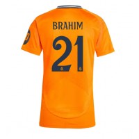 Fotballdrakt Dame Real Madrid Brahim Diaz #21 Bortedrakt 2024-25 Kortermet